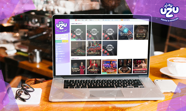 Página principal del catálogo de ruletas online de PlayUZU.